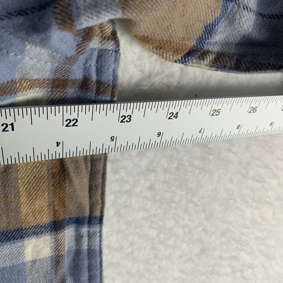 Alpine Design Shirt Mens Large Blue Plaid Cotton Flannel NWT Button-Up 8242 - Picture 6 of 8